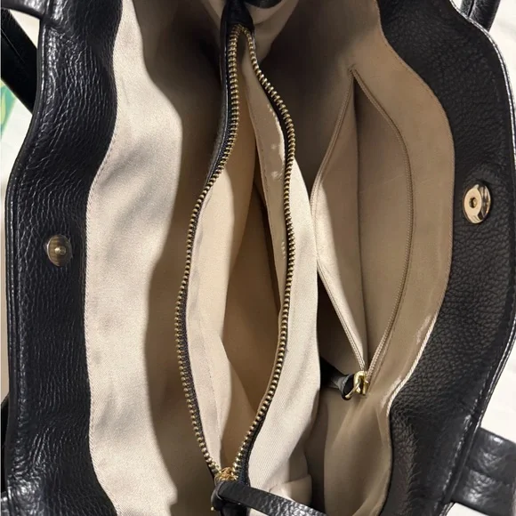 Valentino Black Leather Tote with Tassel - Picture 7 of 9